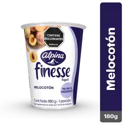 Finesse Yogurt con Probióticos Sabor Melocotón