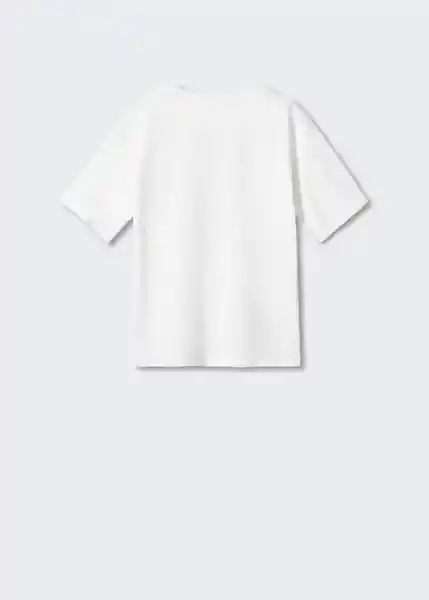 Camiseta Box Offwhite Talla 06 Niños Mango