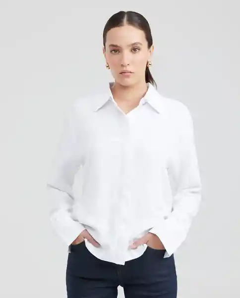 Camiseta Essential Viscose Femenino Blanco 0 Claro S Chevignon