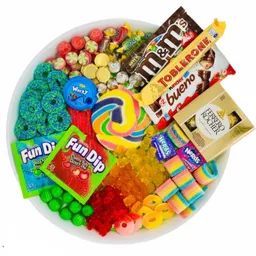 Rainbow Candy Tray Sharing Size