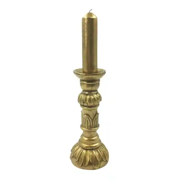 Krea Vela Candelabro Dorado 25 cm