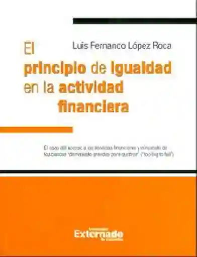 El Principio de Igualdad en la Actividad Financiera.