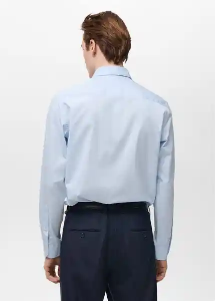 Camisa Donosti Celeste Talla XS  Hombre Mango