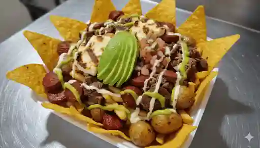 Salchipapa Mexicana Tajadita