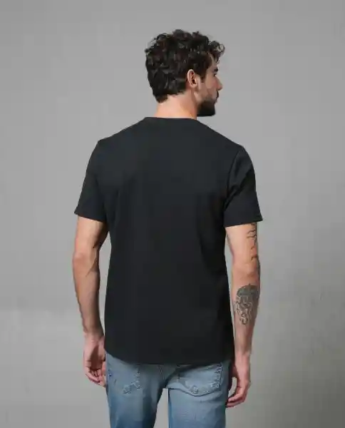 Camiseta Hombre Negro L 103G101_NEG194007 Rifle