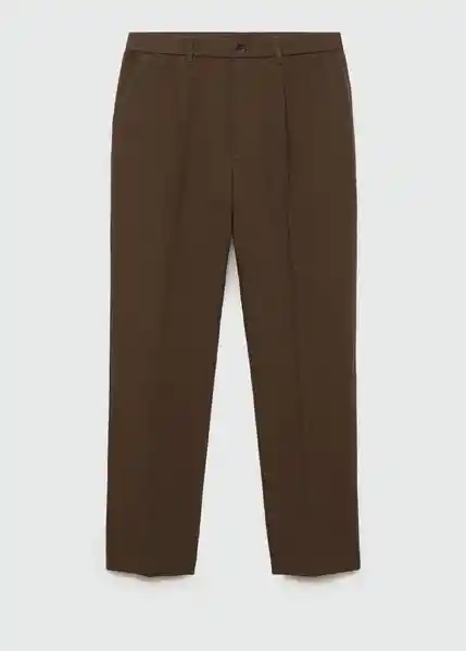 Pantalón Light Marrón Talla 44 Hombre Mango