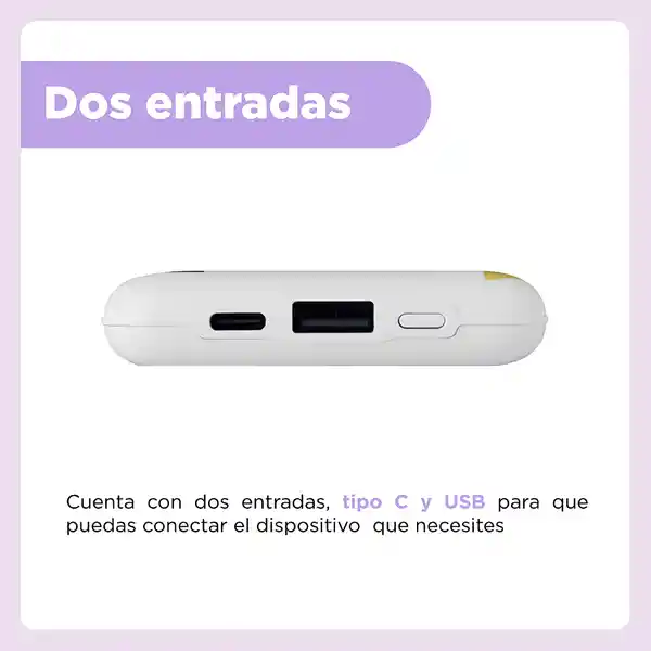 Batería de Respaldo 10000 Mah Little Ones Negro Bt21 Miniso