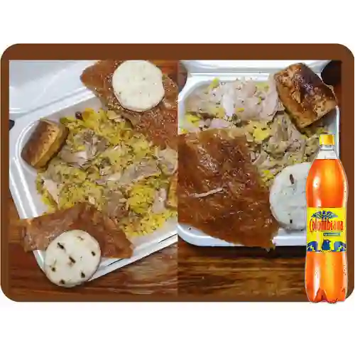Combo Lechona para 3 Personas + Colombiana 1 l