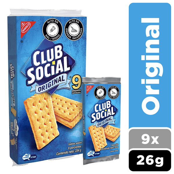 Club Social Galletas Saladas Sabor Original 234 g