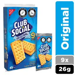 Club Social Galletas Saladas Sabor Original