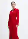 Vestido Bilma Rojo Talla 25 Mujer Mango