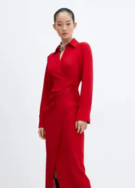 Vestido Bilma Rojo Talla 25 Mujer Mango