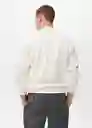 Buzo Sudadera Nola Blanco Talla M Hombre Mango