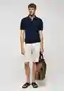 Camiseta Polo Arraona Navy Talla L Hombre Mango