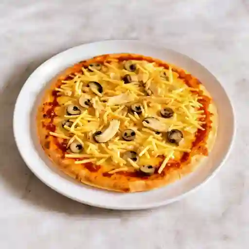Pizza Pollo con Champiñones Porción