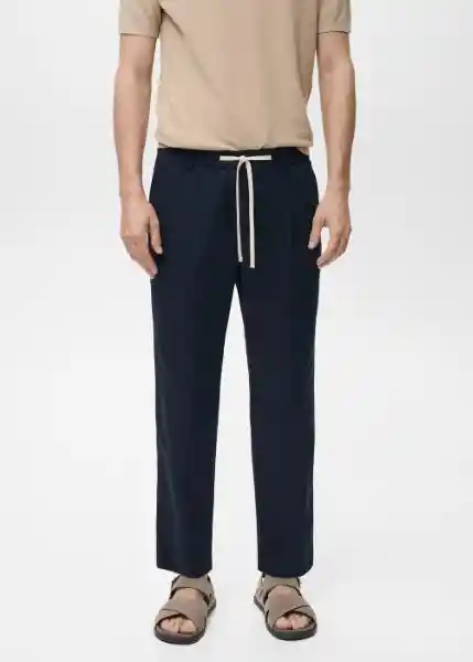 Pantalón Romelino Navy Talla 40 Hombre Mango