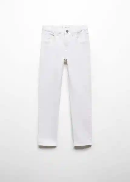 Jean Skinny5 Niñas Blanco Talla 12 Mango