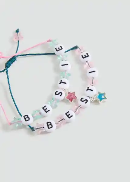 Pulsera Bestie Rosa Talla 99 Niñas Mango