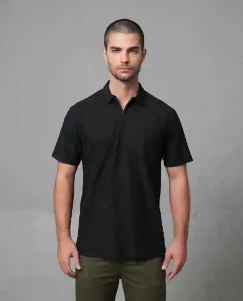 Camiseta Polo Hombre Negro S 192G004_NEG194007 Rifle