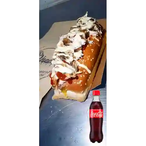 Combo Perro Ranchero + Coca-Cola Sabor Original 400 ml