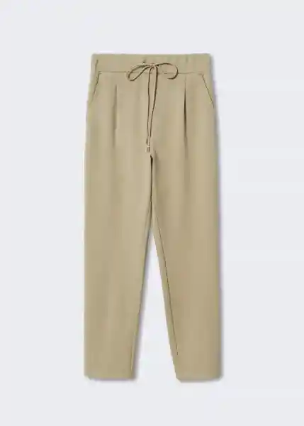 Pantalón Florida Khaki Talla 24 Mujer Mango