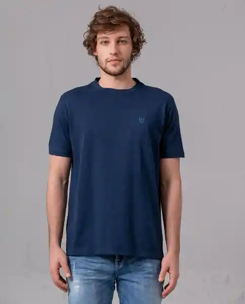 Camiseta Hombre Azul Talla M 100G001 Rifle