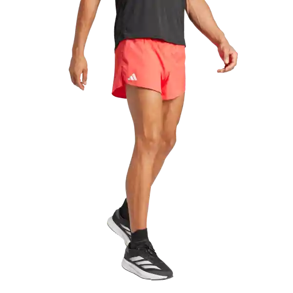 Adidas Short Pantaloneta Adizero e Color Rojo Talla S