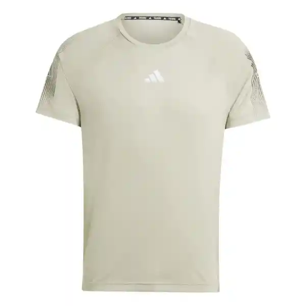 Adidas Camiseta Gym + Bl Tee Para Hombre Gris Talla L