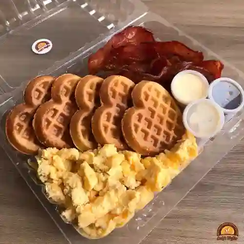 Waffle Americano para 2