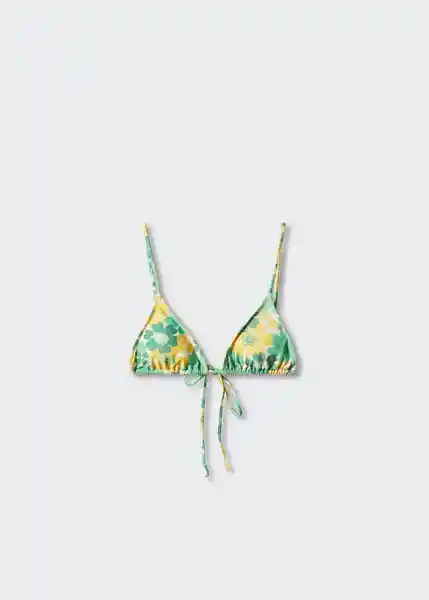 Top Bikini Salma1 Verde Pastel Talla XS Mujer Mango