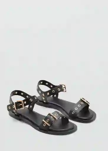 Sandalias Claudio Negro Talla 39 Mujer Mango