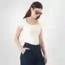 Camiseta Cuello Redondo Manga Corta Blanco Talla M 717342