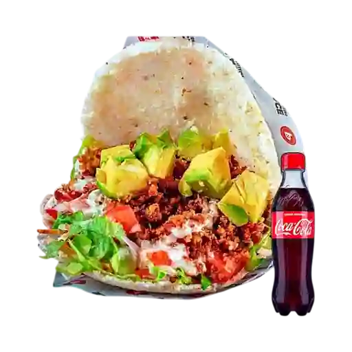 Combo Arepa Mexicana + Coca-Cola Sabor Original 400 ml