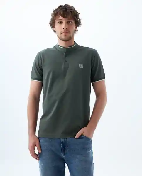 Camiseta Hombre Verde Talla S 800G003_VER190307 Americanino