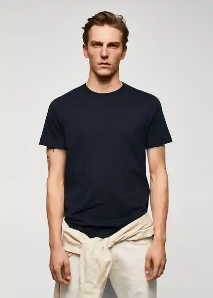 Camiseta Cherlo Navy Talla XS Hombre Mango