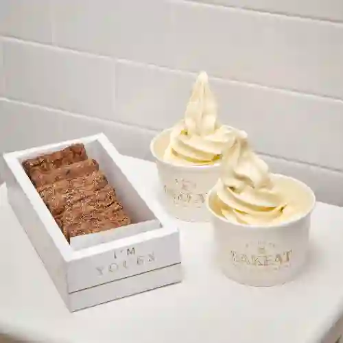 Caja X6 Brownies + 2 Helados