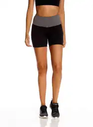 Reebok Short Deportivo Dama Negro Talla S