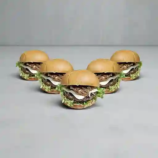 Combo 5 hamburguesas callejeras