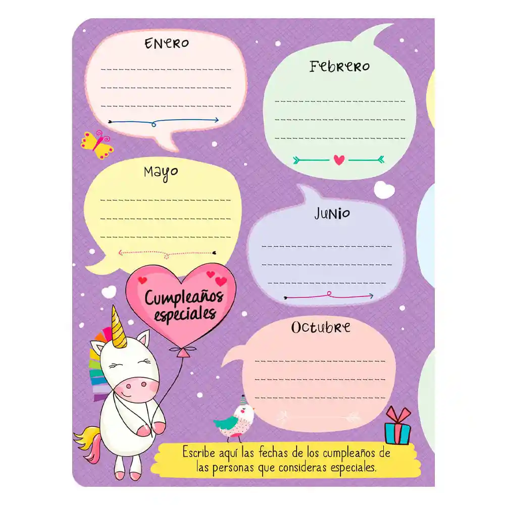 Libro Mi Diario Fantástico Unicornio Editorial Lexus