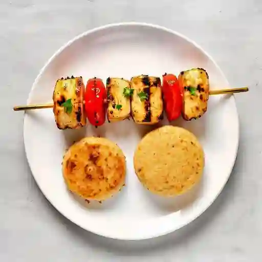 Mini brochetas de pollo