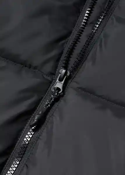 Abrigo Anorak Amerlong Negro Talla 08 Niños Mango