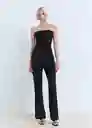 Top Opalo Negro Talla M Mujer Mango