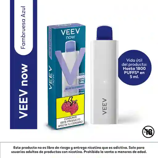 VEEV now Vape Frambuesa Azul 1800 Puff