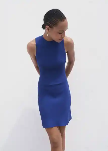Vestido Albert Electrico Talla M Mujer Mango