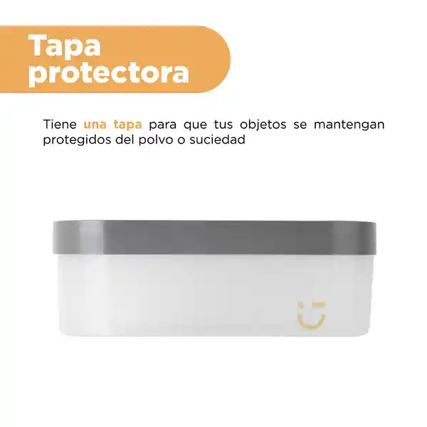 Organizador Serie Silver Gray Gris Oscuro Grande Miniso