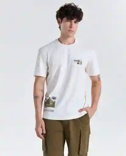 Camiseta Hombre Crudo Talla XXL 849G001_CRU110105 Americanino