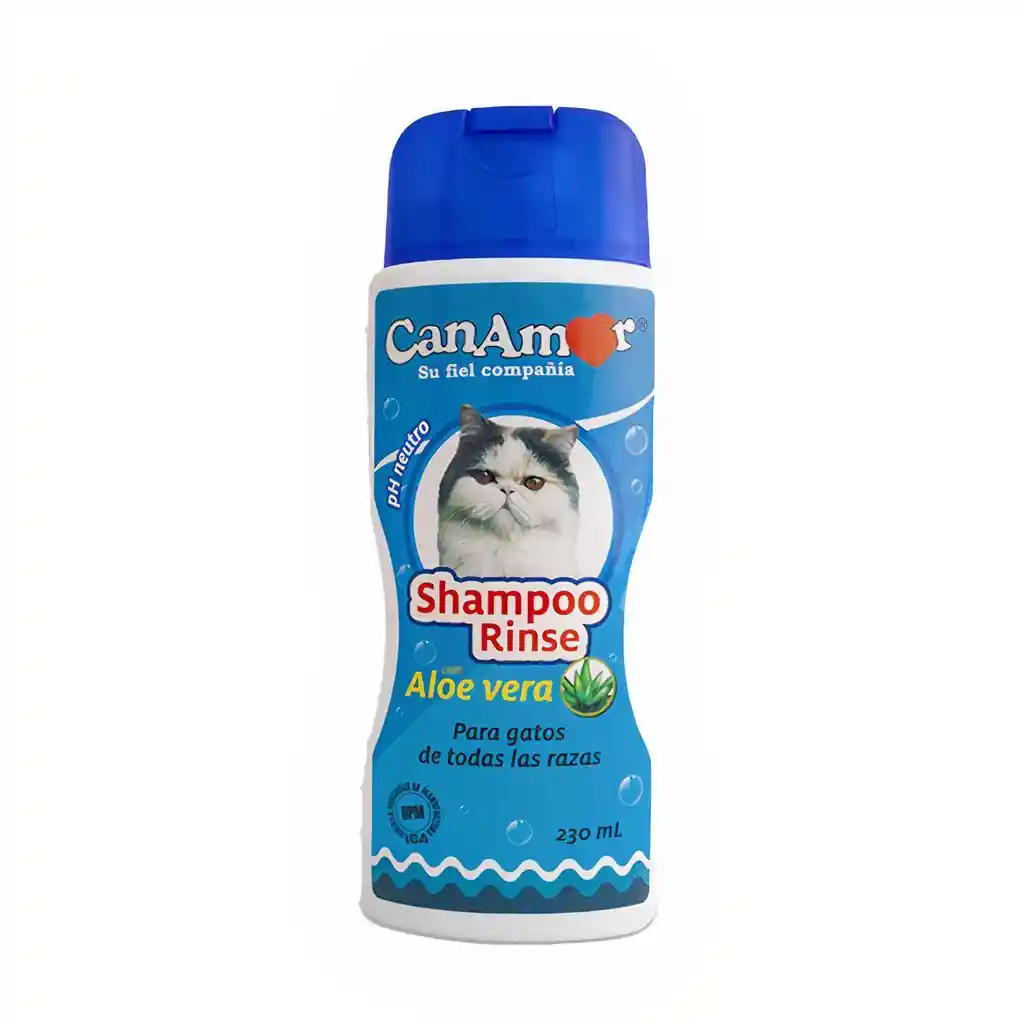 Can Amor Shampoo Rinse Para Gatos . 230 Ml.