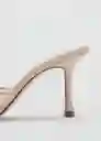 Sandalias Pepym Beige Talla 38 Mujer Mango