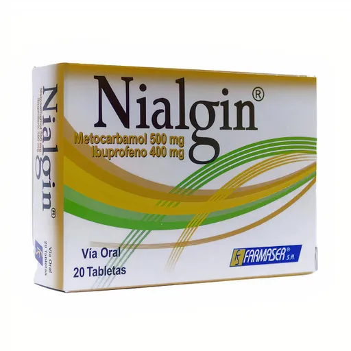 Nialgin Metocarbamol Ibuprofeno (500 Mg 400mg)