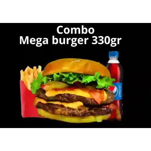 Combo Mega Burger 330Gr